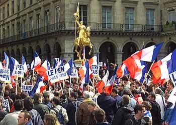 Manifestación do Front National