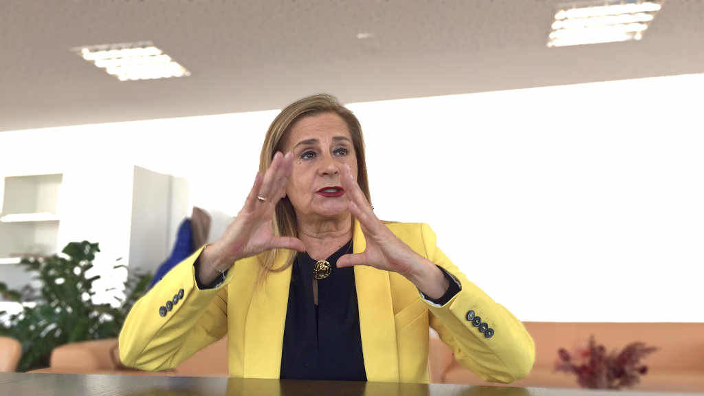 A ex presidenta da Deputación de Pontevedra, Carmela Silva (Foto: Xan Carballa).