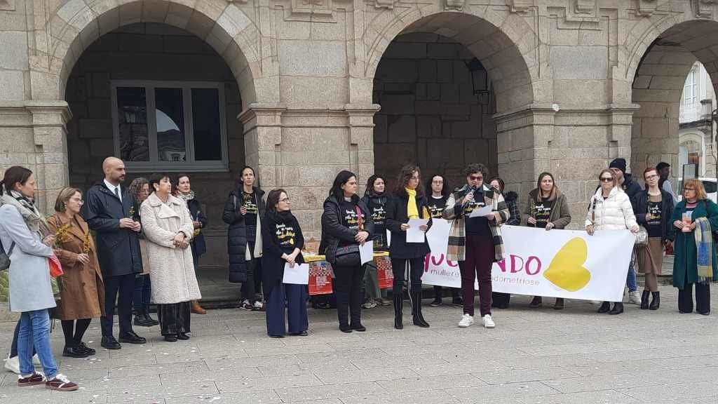 Concentración por un Plan galego contra a endometriose, este sábado en Lugo (Foto: Nós Diario).