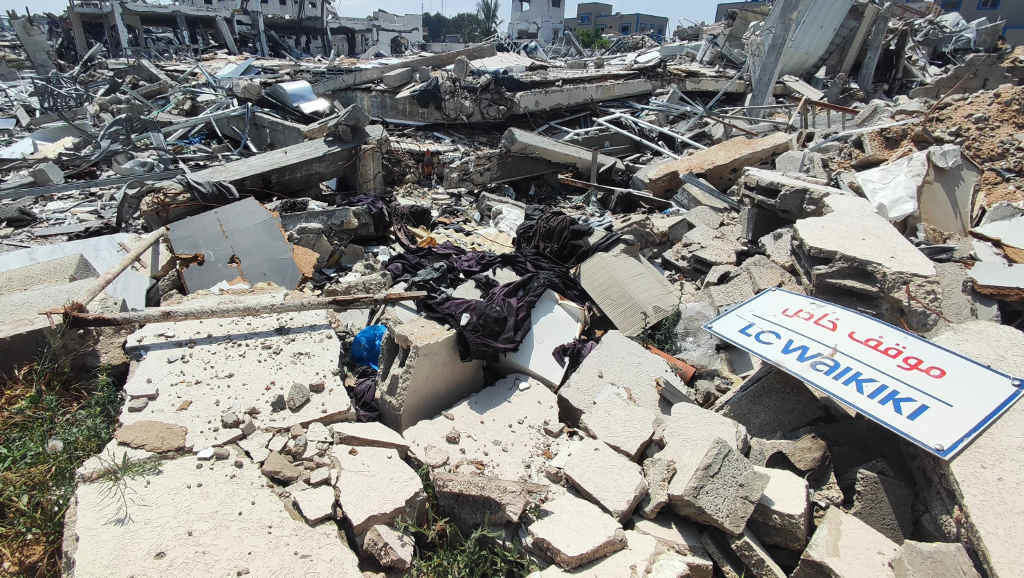 Área destruída en Gaza. (Foto: Khaled Daoud / APA Images via ZUMA / DPA vía Europa Press)