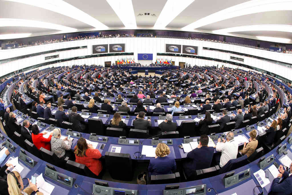 O Parlamento europeo durante unha votación (Foto: Philippe Stirnweiss / European Par / DPA).